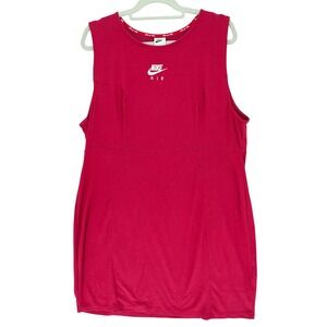 Nike Air Pink Sleeveless Bodycon Dress 1X Sporty Athleisure Gorpcore Streetwear